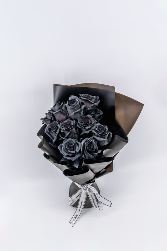 11支玫瑰 (黑色)