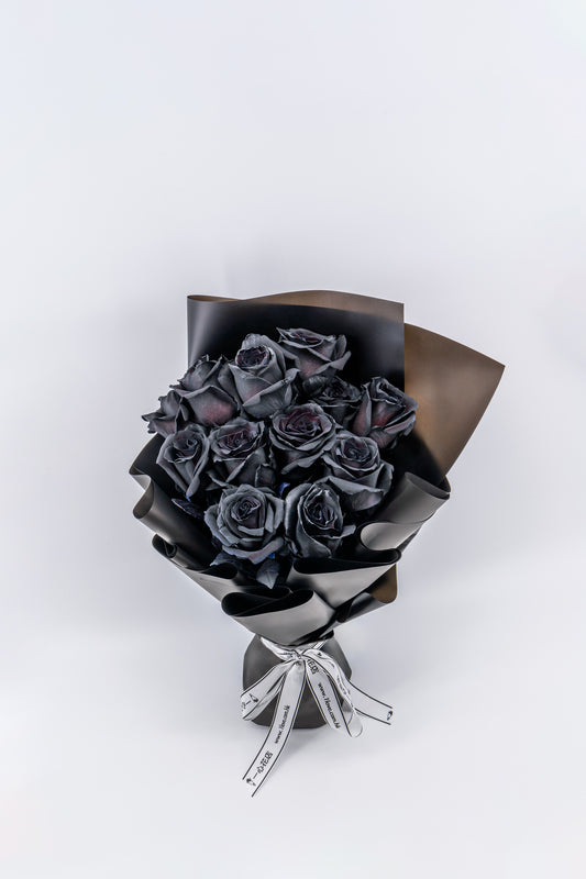 12支玫瑰 (黑色)